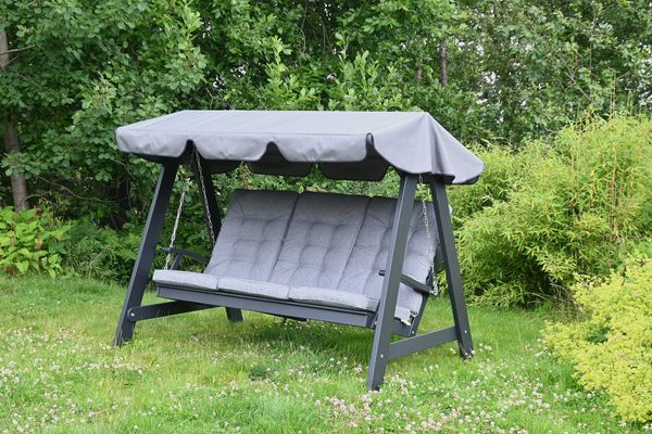 Hovedbilde Dalom hammock med tak - orkangrå/fjellgrått tak 