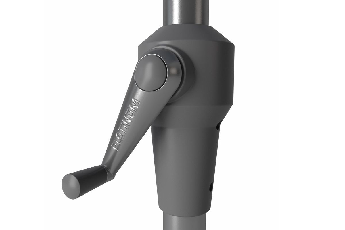 Platinum Riva parasoll Ø270 cm m/sveiv - sort