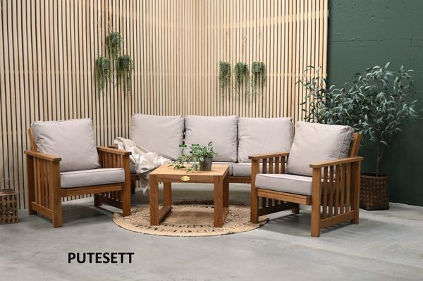 Hovedbilde Eco 56 putesett 3+1+1 - design Panamabeige, 10 puter