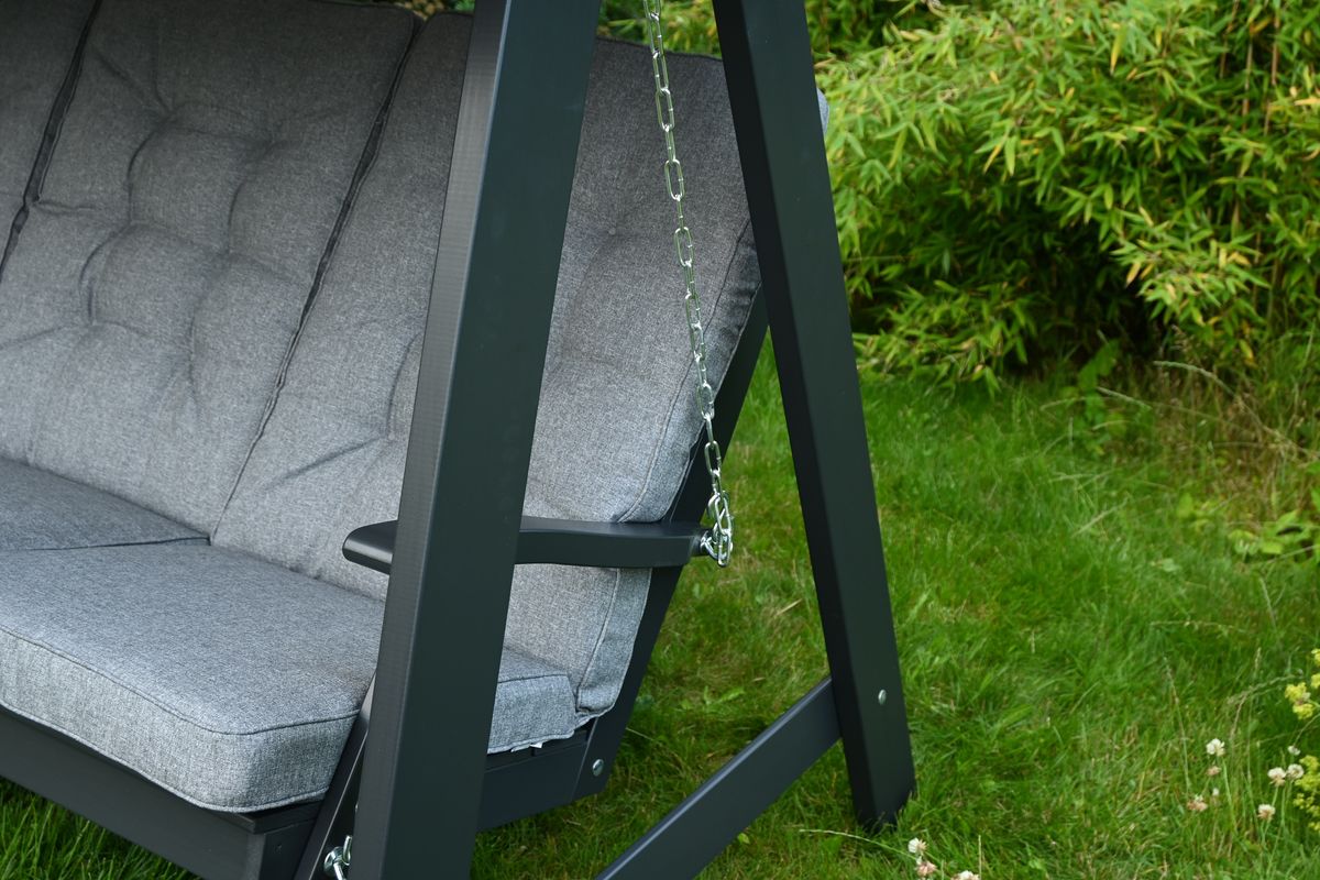 Dalom hammock med tak - orkangrå/grått tak 