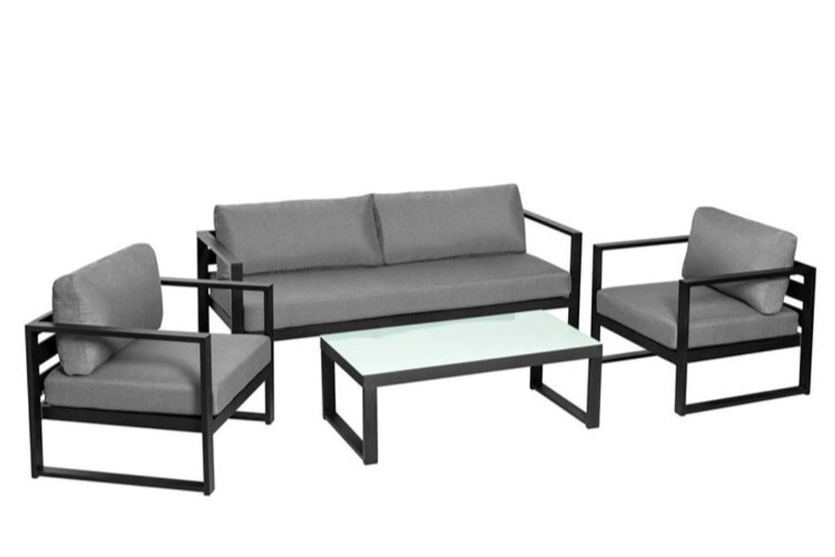 Reno putetrekk sett 3+1+1 - design Harmonigrå, 7 putetrekk