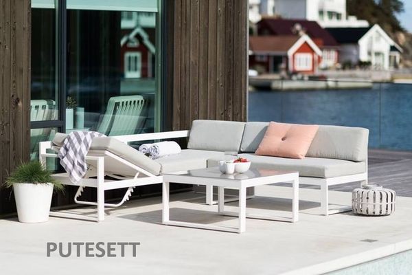 Hovedbilde Support putesett til Freestyle/Dover hjørnesofa - design Lys grå, 8 puter