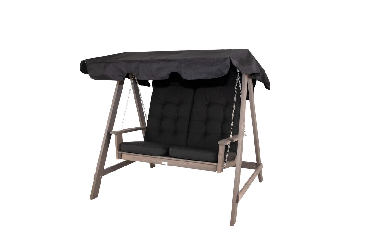 Mellby Duo hammock m/tak - grå/sort