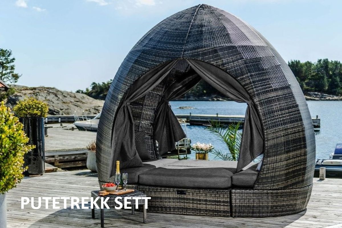  Palm Springs putetrekk sett til daybed - design Grafittgrå, 10 puter