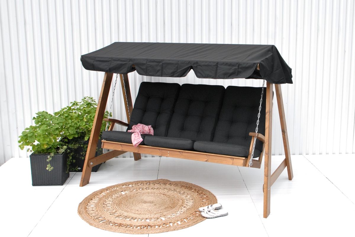 Texas Høy hammock putesett - design Panamagrå, 3 puter 