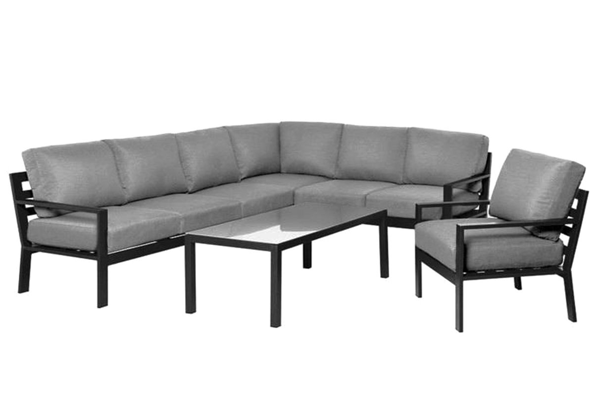 Kathrine putetrekk sett til hjørnesofa+stol - design Harmonigrå, 15 putetrekk