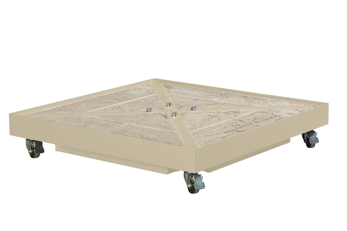 Platinum Challenger T2 Premium hengeparasoll 300x300 cm m/Ceramica fot - champagne/teak