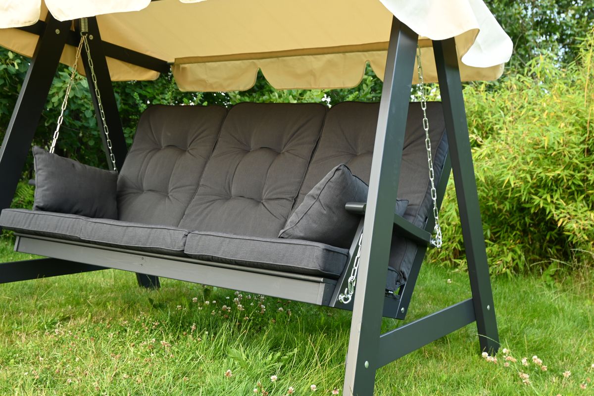 Iduna Høy hammock putesett - design Antrasittgrå, 5 puter 