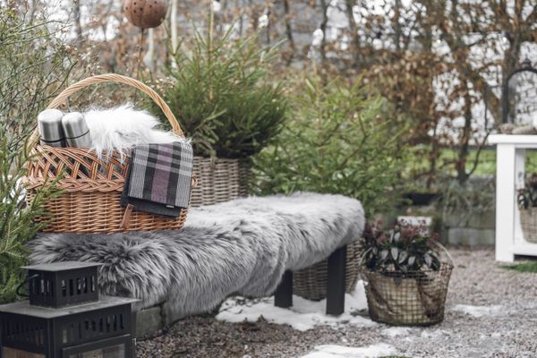 Hovedbilde Skinnwille Gently dobbelt saueskinn - lys grå