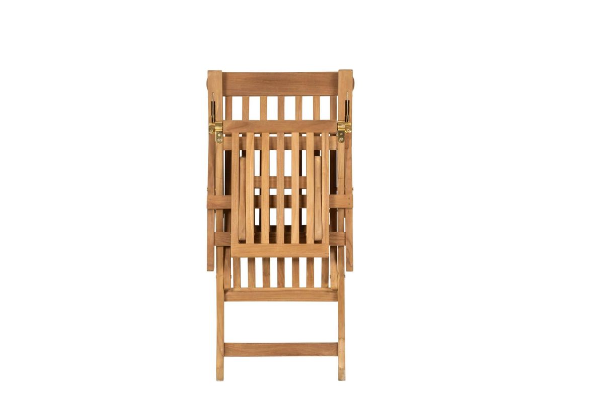 Skagen sett dekkstol+rundt bord - teak