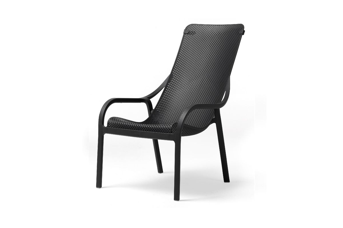 Nardi Net Lounge sett 2 stoler+bord - antrasittgrå