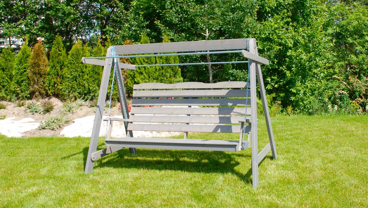 Dalom hammock med tak - grå/grått tak