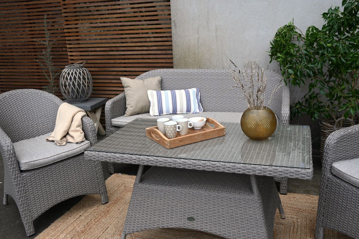 Selma sofaspisebord 120x70 cm - gråtone