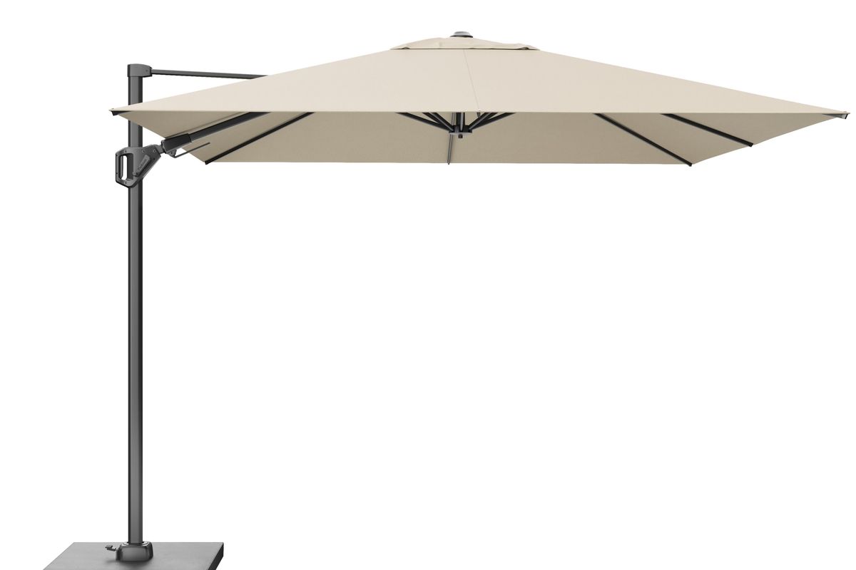 Platinum Challenger T2 Premium hengeparasoll 300x300 cm m/Ceramica fot - champagne/antrasitt