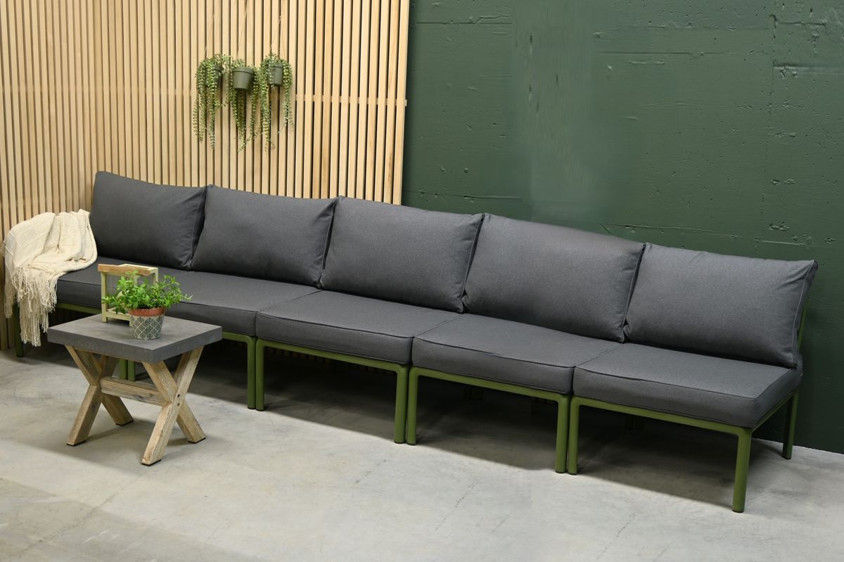 Unitex 70 putesett 3+1+1 - design Sobergrå, 10 puter 