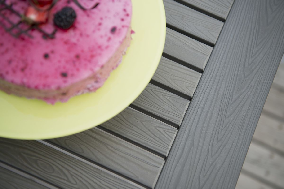 Nydala XL Butterfly uttrekksbord 200/280x90 cm - sort/skifergrå