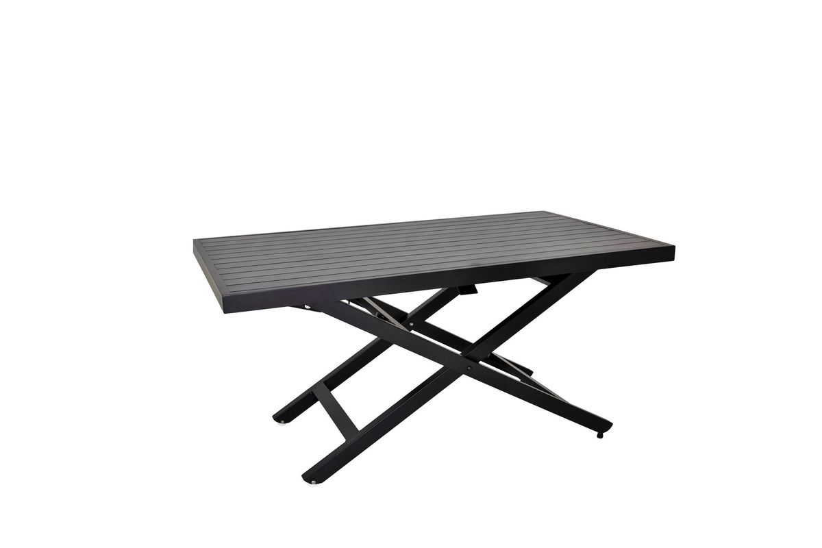 Salina hev- og senkbord 140x85 - sort 