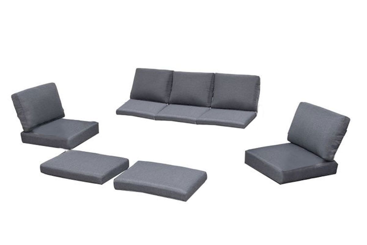 Emma putetrekk sett 3+1+1 - design Harmonigrå, 12 putetrekk