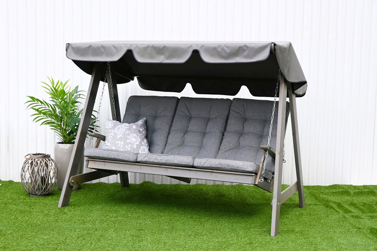 Dalom hammock med tak - grå/fjellgrått tak
