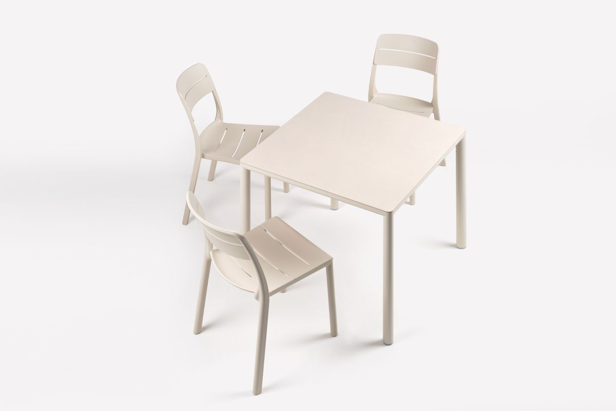 Nardi Piave spisebord 80x80 cm - cordabeige 