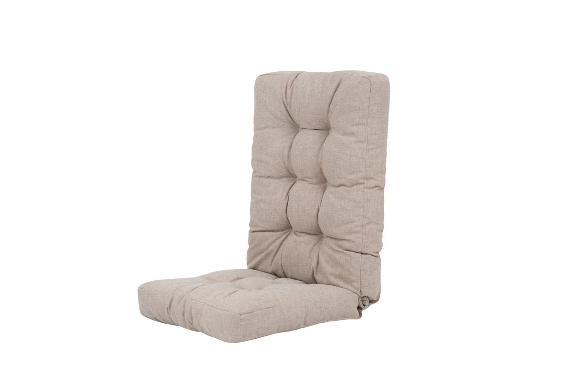 Flock Høy putesett 3+1+1 - design Linbeige, 5 puter 